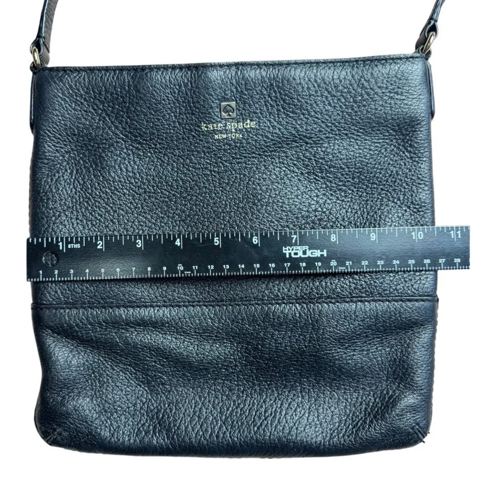 Kate Spade Southport Avenue Cora Crossbody‎ Black Pebbled Leather Handbag Purse